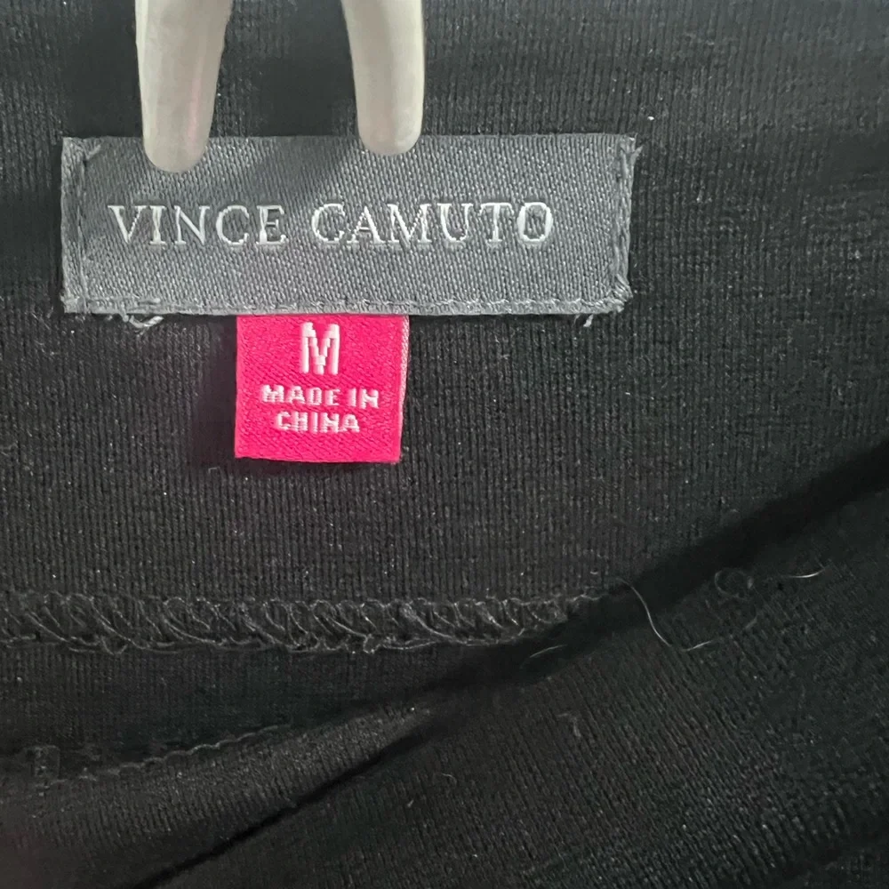 Vince Camuto Black Ribbed Pencil Skirt, Size M
